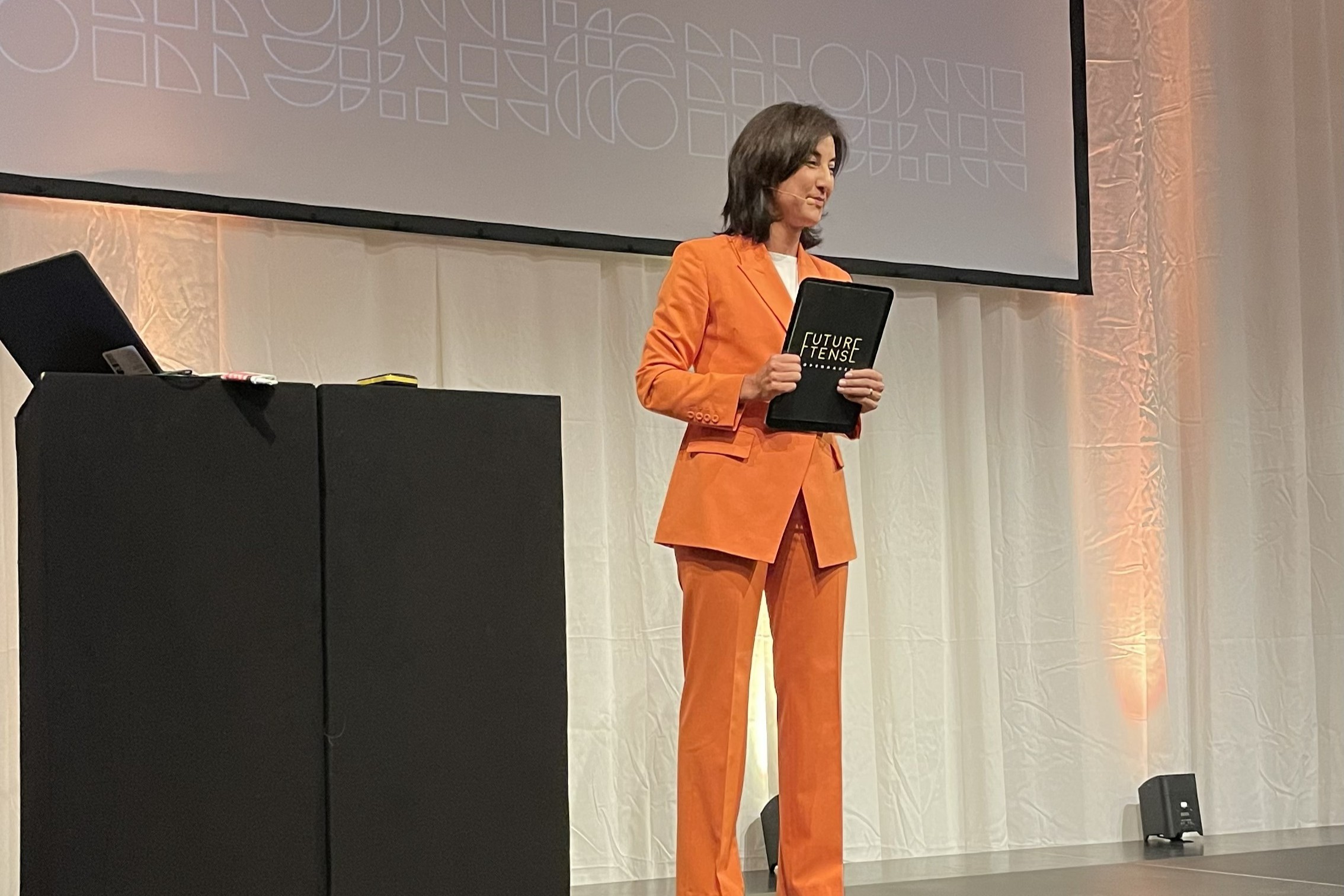 Kamilla hosting “Future Tense” in Copenhagen